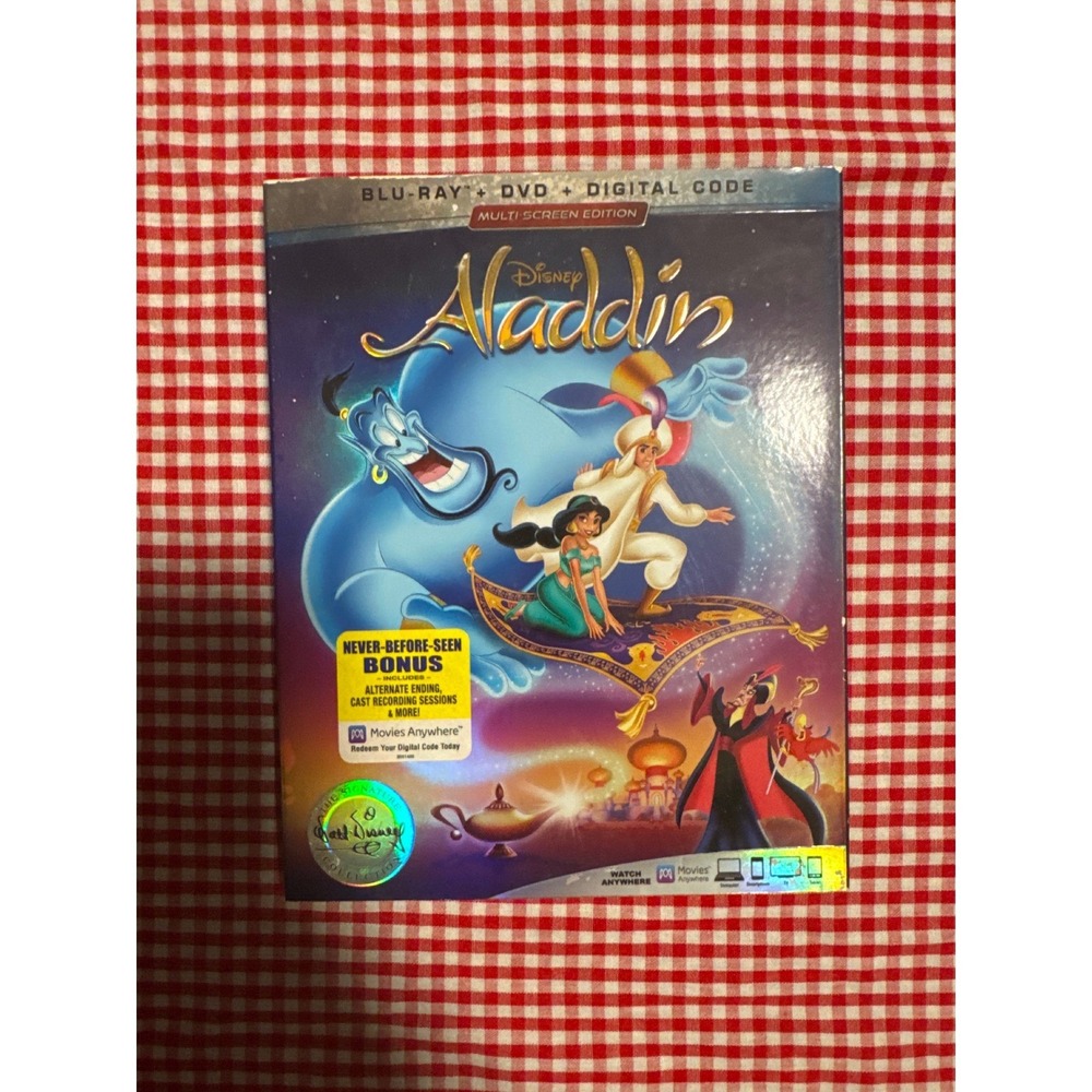 Disney Aladdin Blu-ray‎ DVD Digital Code Multi Screen Edition